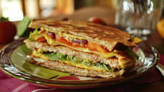 Gâteau de crêpes salé