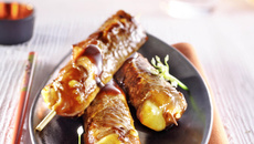 Brochette de bœuf à l'émmental