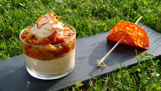 Verrine d'été aux deux poivrons