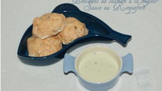 Boulette de saumon à la vapeur, sauce au Roquefort