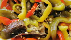 Salade de poivrons aux anchois