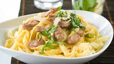 Carbonara d'agneau au parmesan facile