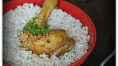 Poulet mariné à l'indienne