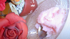 Sorbet au litchi et à la rose