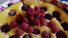 Clafoutis aux framboises