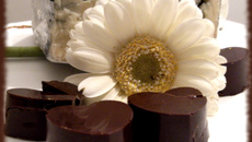 Chocolats, cœur au Roquefort