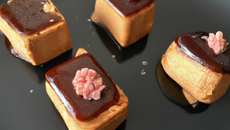 Bouchées de foie gras au chocolat