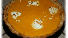 Tarte salée au potimarron et chèvre