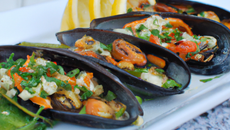 Moules farcies aux petits légumes