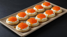 Blinis au parfum de truite et d'érable