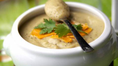 Crème de topinambours à la mimolette