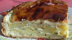 Tourte parmentière au chèvre frais