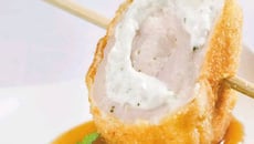 Paupiettes de volaille farcies au Philadelphia et à la menthe, et leur sirop de muscat