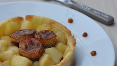 Tartelettes de pommes et bananes caramélisées