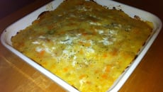 Cari de poisson en parmentier