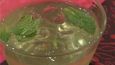 Sirop de menthe fraîche
