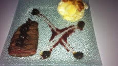 Magret de canard à la cerise, Gratin de pomme de terre