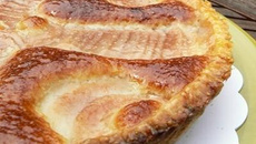 Tarte aux poire et crème amandine