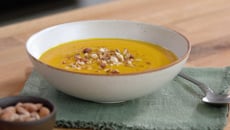 Velouté de potimarron au lait d'amandes