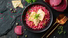 Risotto à la betterave rouge