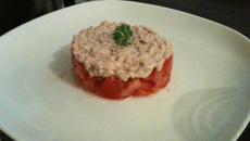 Tartare de tomate et thon