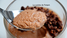 Crème à la pâte à tartiner au chocolat