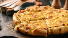 Quiche aux lardons et au reblochon