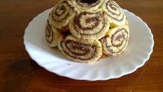 Charlotte chocolat avec biscuit façon roulé