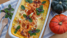 Lasagnes à la courge et à la mozzarella