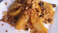 Mijoté pomme poire façon crumble