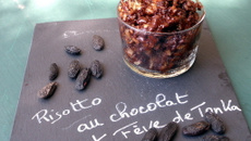 Risotto chocolat et fève de tonka