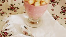 Dessert glacé version charlotte à la framboise