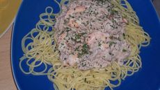 Spaghettis aux crevettes