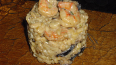 Blésotto champignons et crevettes