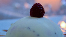 Dôme au chocolat blanc