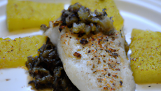 Filet de turbot en tapenade aux arômes de chicorée