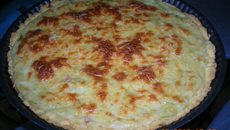Quiche feuilletée aux poireaux