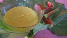 The rhubarb curd