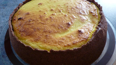 Tarte au fromage blanc et au chocolat