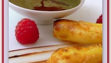 Mes nems crémeux et leur sauce chocolat