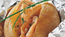 Pomme de terre en robe des champs à la truite