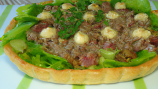 Tarte andouillette chaource