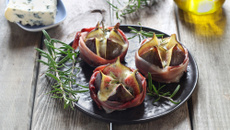 Figues rôties à la fourme d'Ambert