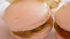 Macarons rhubarbe et fraise