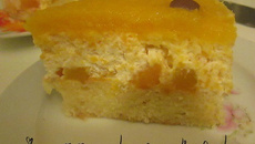 Entremet aux pêches