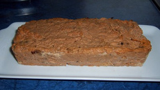 Pain de poisson aux aubergines et paprika