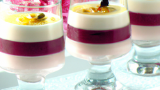 Verrines de mousse de confiture de lait