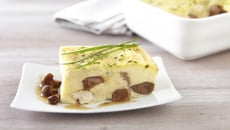 Clafoutis salé au poulet et marrons