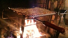 Flammenkuche au feu de bois