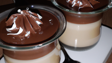 Crème aux deux chocolats